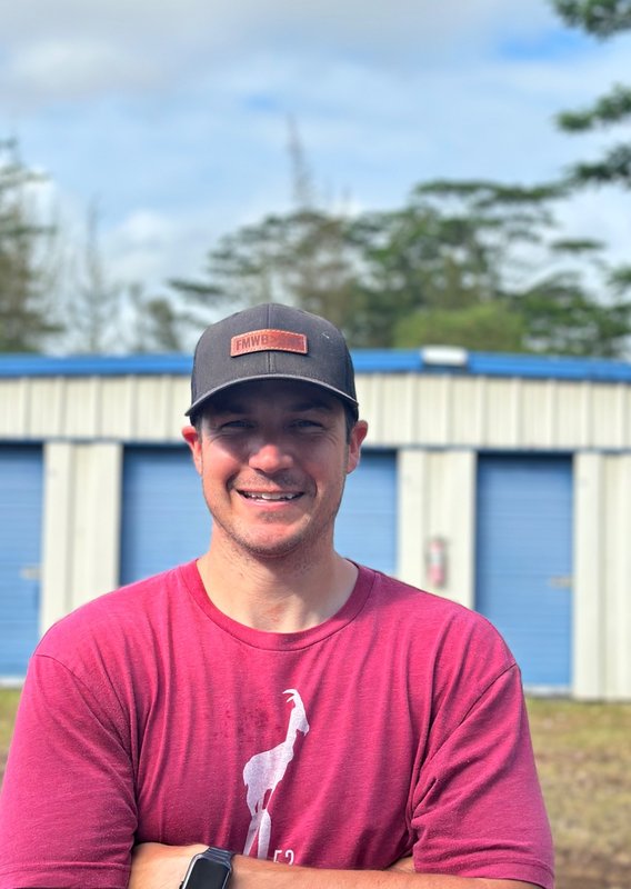 Kevin Rapport at a self-storage facility